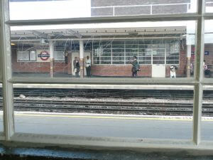 Glass Scratches at South Harrow Station